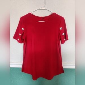 RED women's blouse Size Small